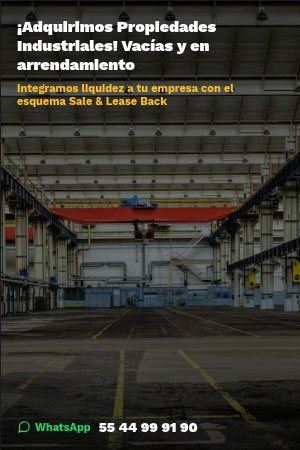 Adquirimos propiedades industriales